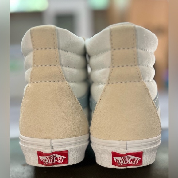 NWOB Vans SK8-Hi High-Top Sneakers 'White Blue' VN0A32QG9LY - Picture 7 of 13